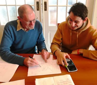 Student 2 tutoring session with Dr. Larson